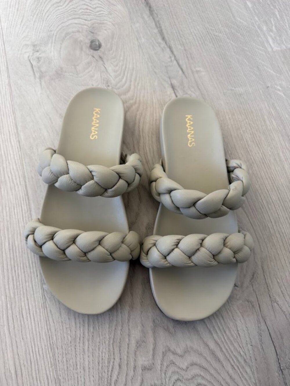 Braided Leather Sandals - Size 9